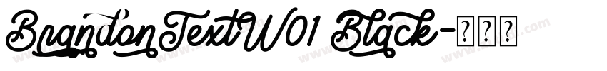 BrandonTextW01 Black字体转换